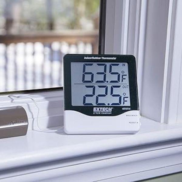 Extech EX-401014 เครื่องวัดอุณหภูมิ Big Digit Indoor Outdoor Thermometer│10 ถึง 60°C